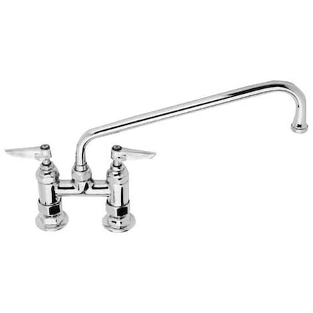 T&S Brass Faucet 4" Ctr Deck 12" Noz 225